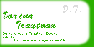 dorina trautman business card